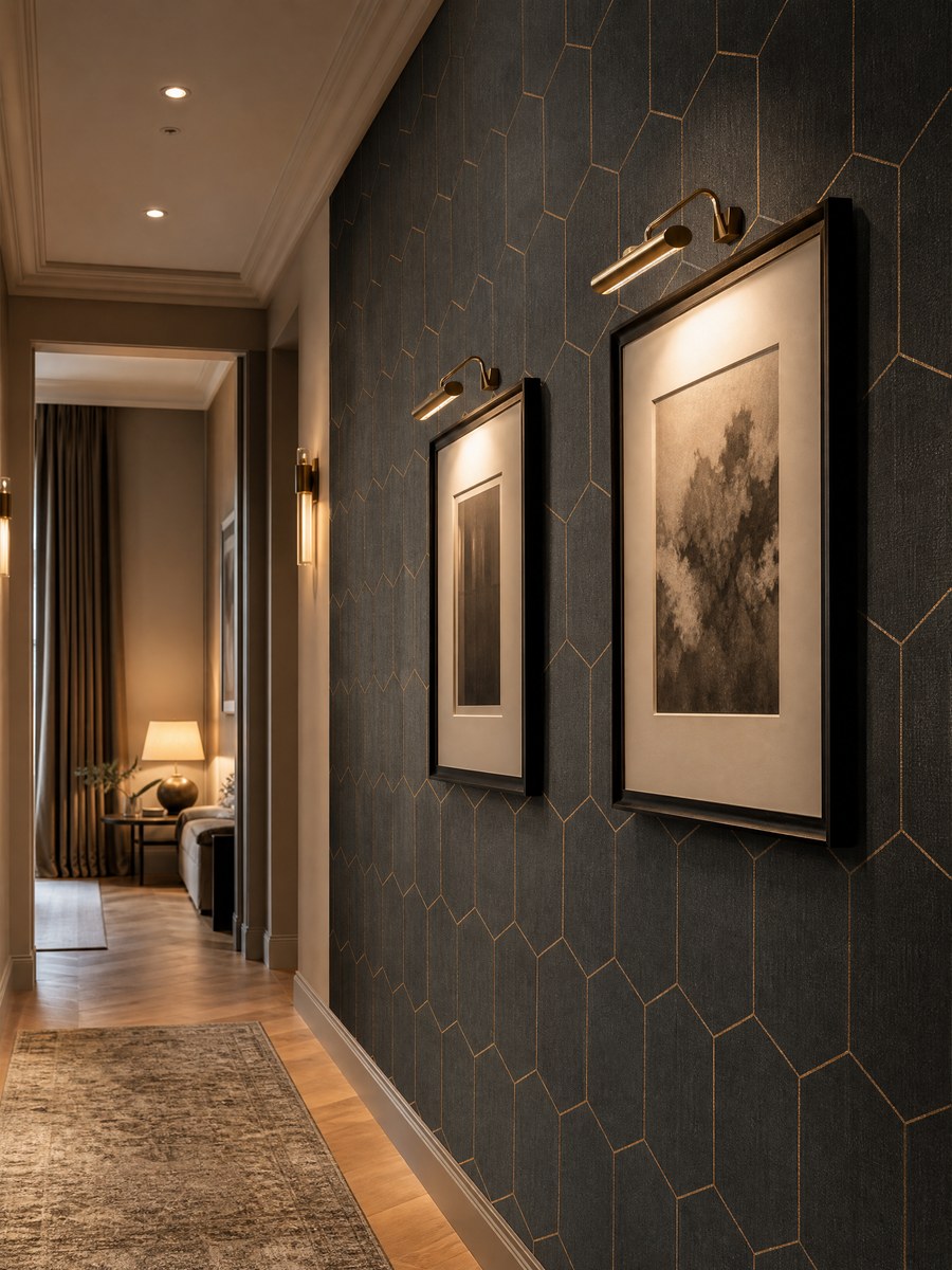 Geometric Hallway Design — Janakpuri