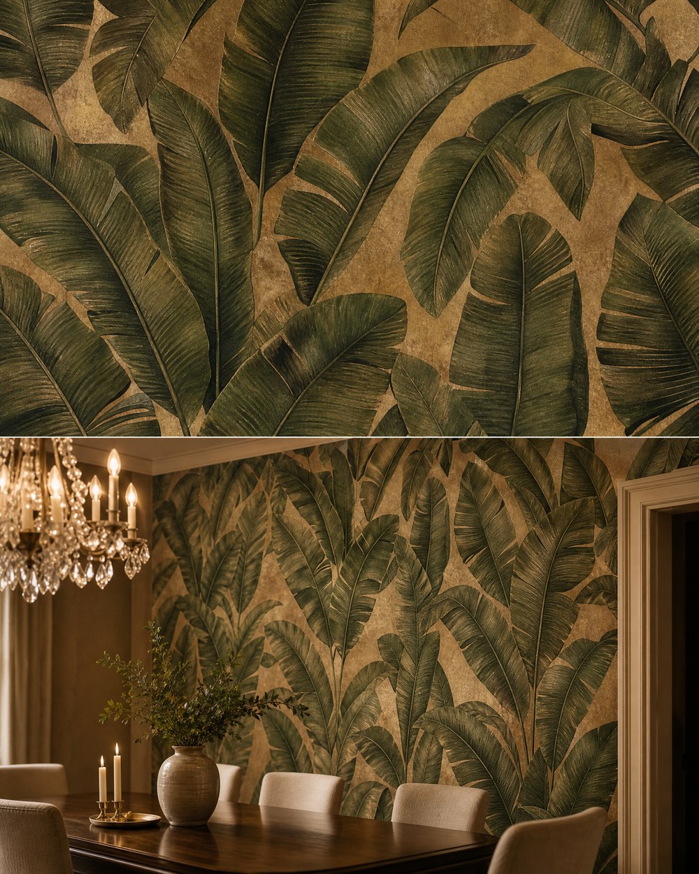 Banana Leaf Oasis — Tropical Wallpaper