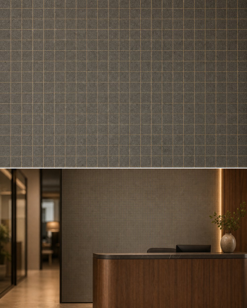 Executive Minimal Grid — Office Wallpaper