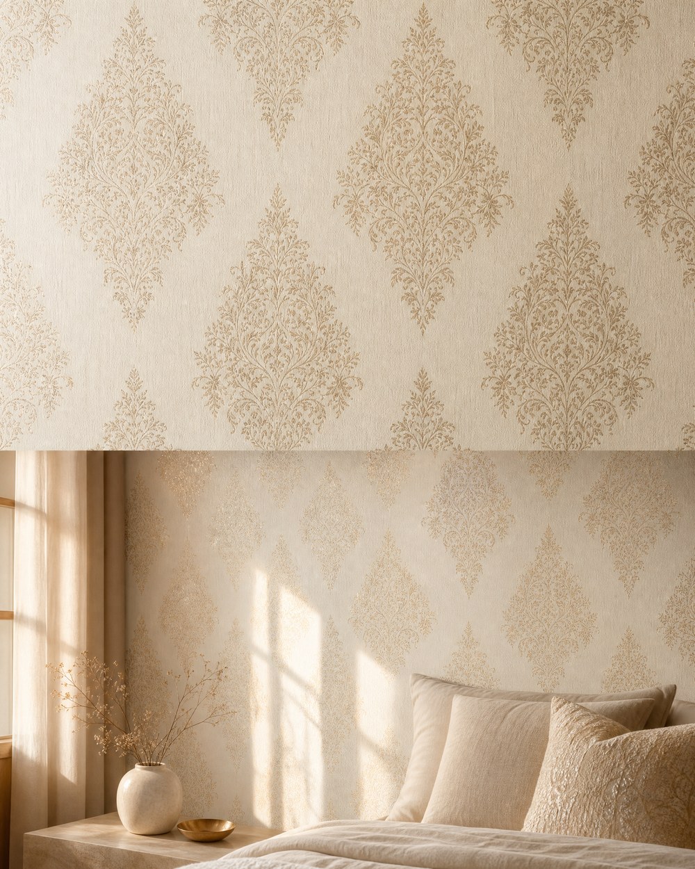 Imperial Foil Elegance — Luxury Wallpaper