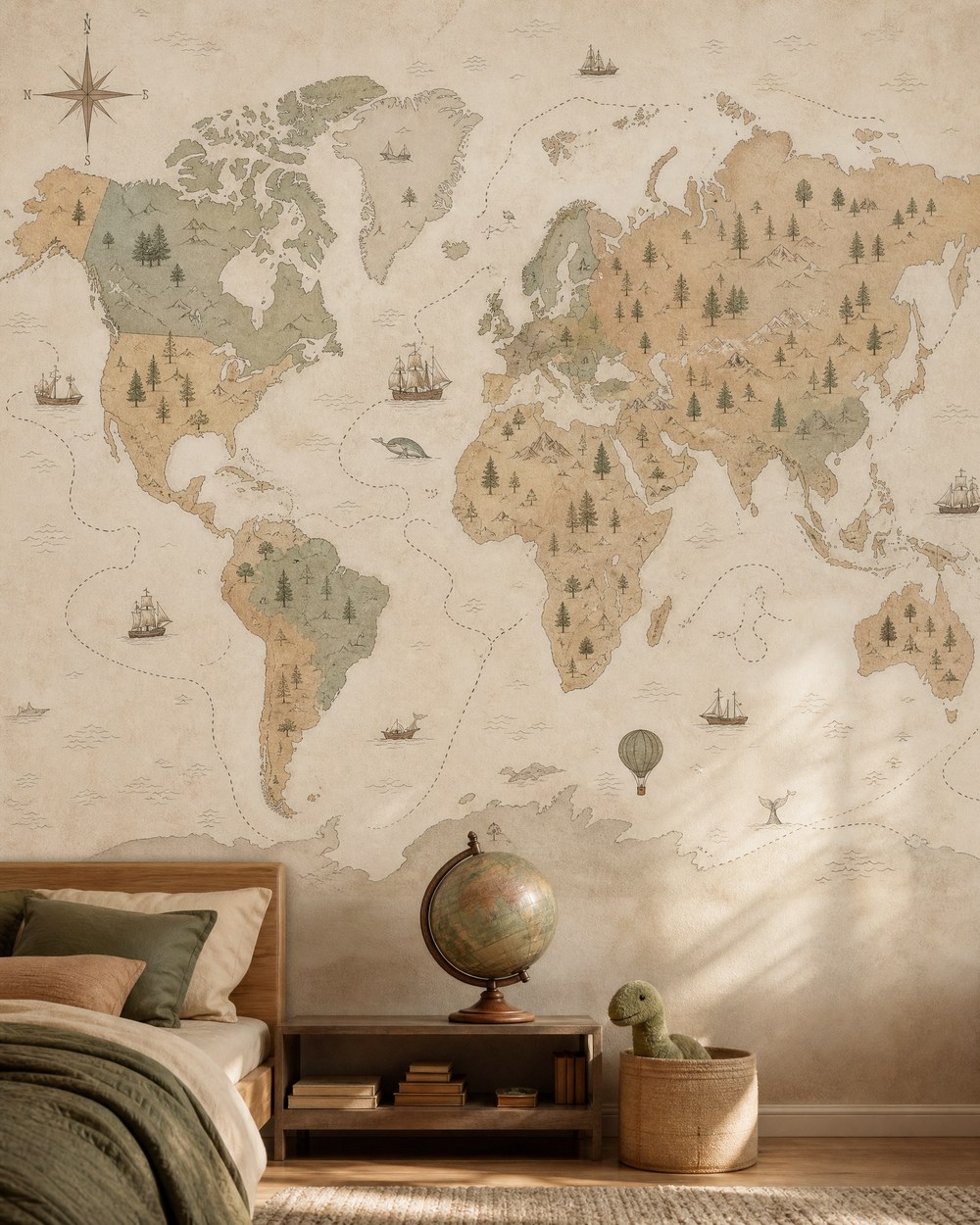 Little Explorer Map — Kids Wallpaper