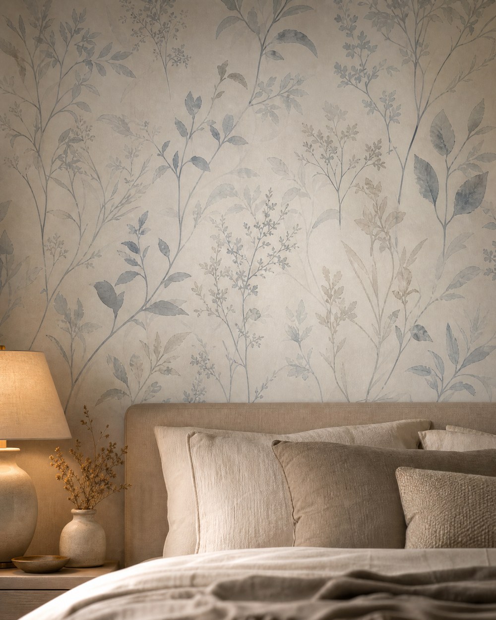 Moonlight Botanical — Bedroom Wallpaper